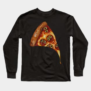 Owlroni pizza Long Sleeve T-Shirt